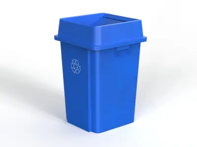 Recycling Trash Can 3D model