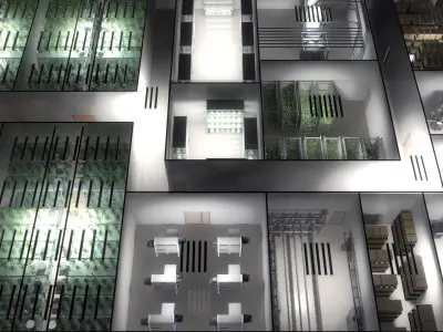 Cannabis Productions Facility 3D model