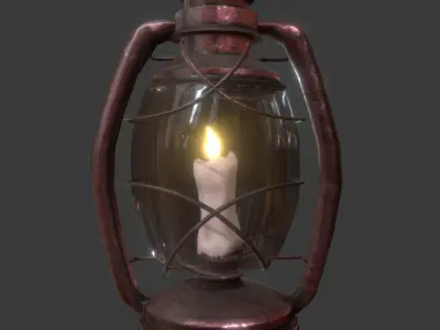 Oil Lantern Candel 3D model