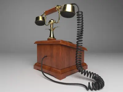 Antique Telephone 3D model