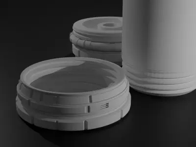 Nuclear Power Cell 3D Printable Capsule 3D print model