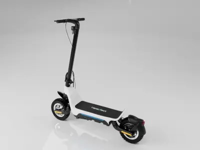 Electric Scooter - Cart type  e-bike 3D model