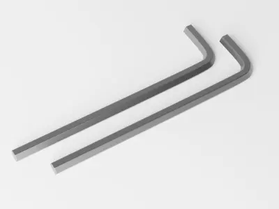 Allen Wrench or Allen Key Low-poly 3D model