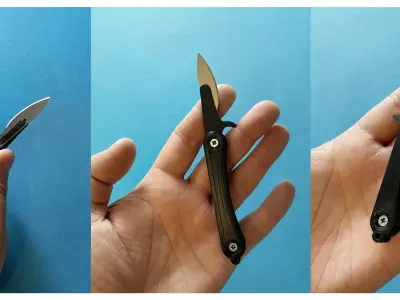  Pocket scalpel knife folding scalpel knife v1 for one blade Free 3D print model