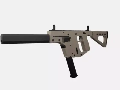 Kriss Vector Low-poly 3D model 5