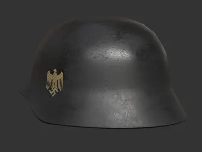 WW2 German Helmet Stahlhelm - Military Helmet Low-poly 3D model