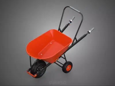 TIPPING TILT DUMP ELECTRIC WHEELBARROW WHEEL BARROW BATTERY BLDC 3D model