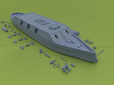 CSS Arkansas 3D print model