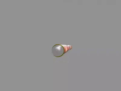 Oriental Dragon Staff 3D model