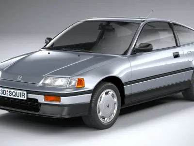 Honda Civic CRX II 1988 3D model