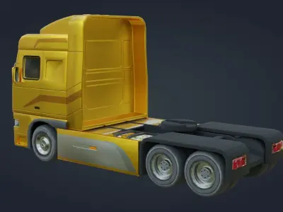 Truck - Low Poly - Game Ready - PBR Low-poly 3D model buy