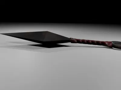 kunai 3d model shovel Low-poly 3D model