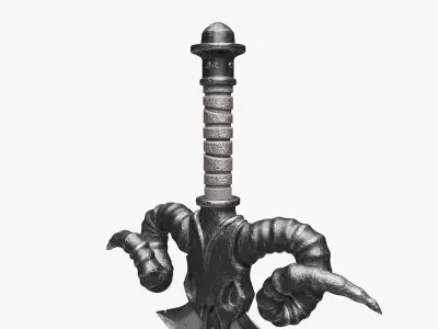 Ancient Battle Sword 3D model purchase