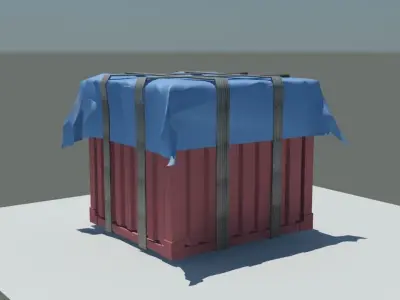 PUBG AIR DROP BOX 3D MODEL Low-poly 3D model