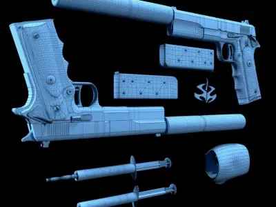 Hitman Attache Case 3D model