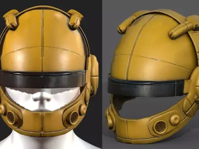 Helmet military combat soldier armor  Low-poly 3D model order