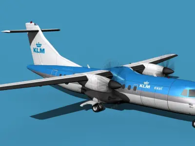 ATR-42-320 KLM 3D model
