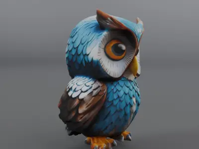eagle owl  3D model