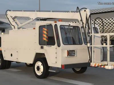 Aircraft Deicing Vehicle 3D model purchase