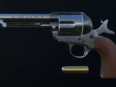 Colt Peacemaker Low-poly 3D model purchase