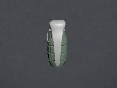 3D model grenade Low-poly 3D model