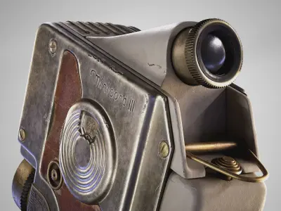 Vintage Camera Goerz Minicord - Subminiature Retro Camera  Low-poly 3D model