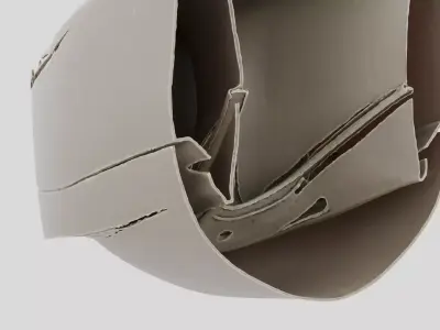 Industrial Factory Ventilation Duct Elbow for 3D print 3D model purchase