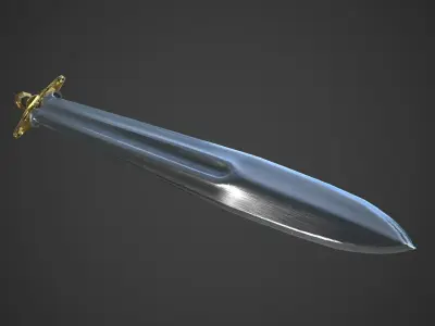 Fantasy Sword Low-poly 3D model get