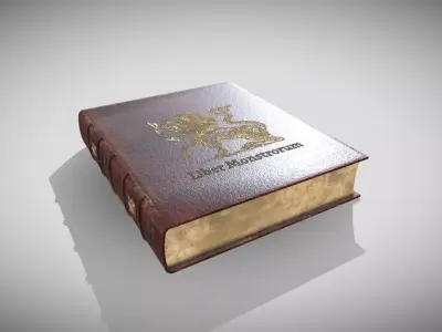Fantasy Book Low-poly 3D model