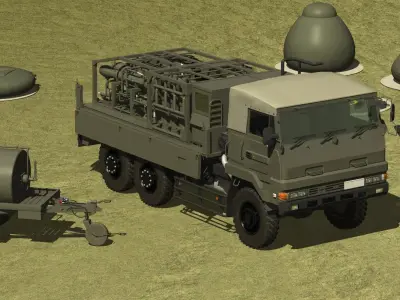 JGSDF Water purification set2 3D model