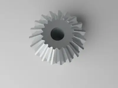 Miter Gear Low-poly 3D model