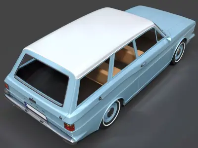 Taunus P6 Station Wagon  - High-Poly 3D Model 3D model