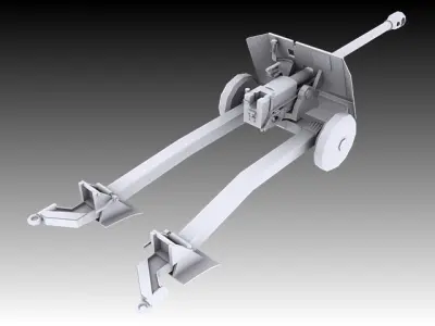 17 Pounder 3D model