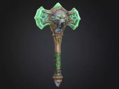 3D model Fantasy Warhammer bundle of 3 Low-poly 3D model