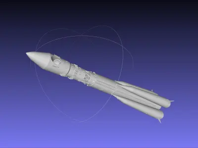 Vostok K Rocket Model 3D print model