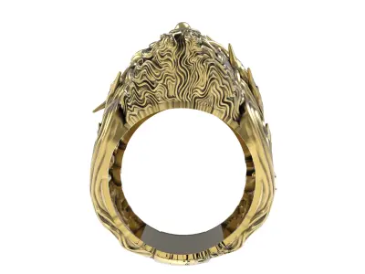 Jesus Ring 3D print model