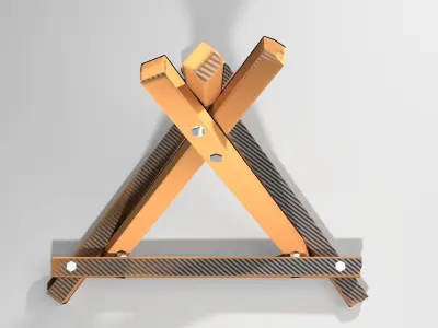 Military Barricade - Pyramid Obstacle 3D model