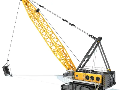 Mining Dragline Excavator 3D model