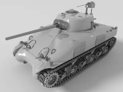 Military Tank Free low-poly 3D model