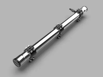 Roof Rack Water Tank for Off-Road Vehicles Low-poly 3D model