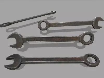 wrench Low-poly 3D model 28