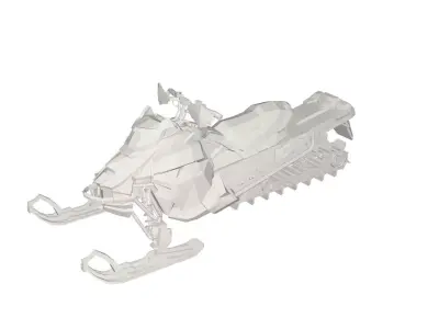 Snow scooter 3D model