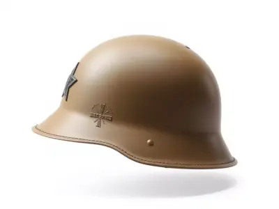 Detailed Military Helmet Model Pack with PBR Textures Low-poly 3D model