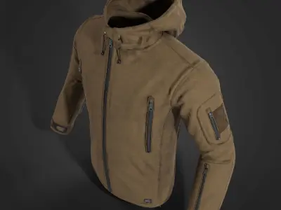 PATRIOT HF Helikon-Tex fleece jacket Low-poly 3D model