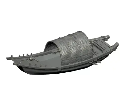 Wooden Boat 3D print model