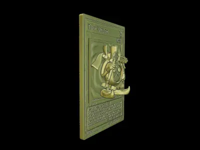 TIME WIZARD CARD - YUGIOH 3D print model