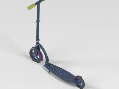 SCOOTER LOWPOLY Low-poly 3D model