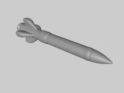 Cartoon Rocket 3D model order