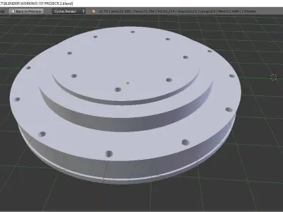 3D Gear three lamps 3D model