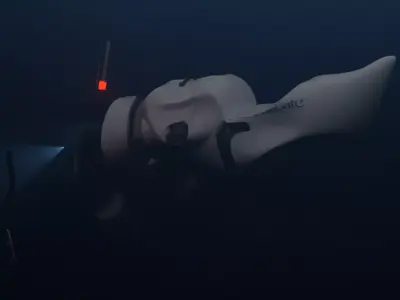 Ocean Gate Titan submarine implosion animation Low-poly 3D model